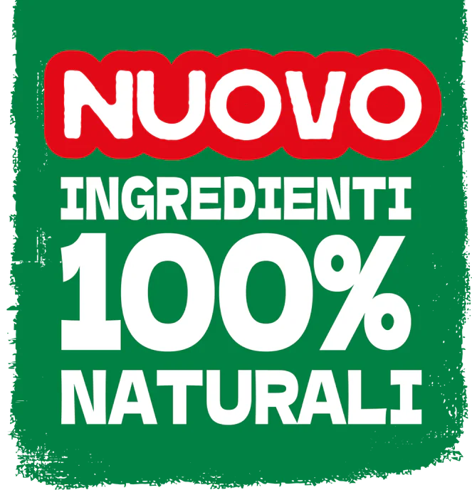 Nuovo: ingredienti 100% naturali